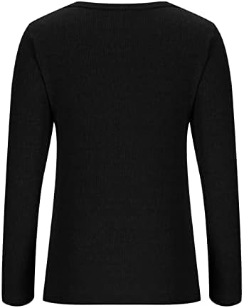 Tricouri cu mânecă lungă pentru femei sexy Criss-Cross-Cross v gât tricot tricot tricou pulover Fashion Bluze casual Casual