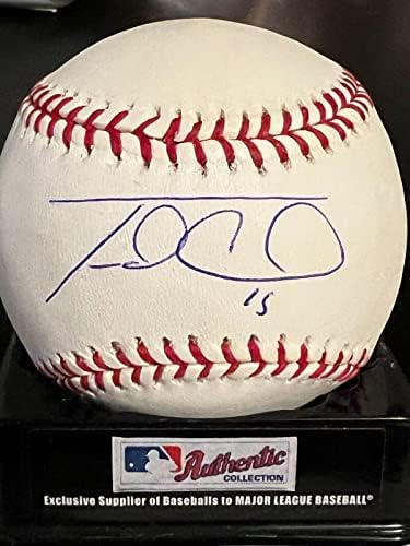 Travis D'Arnaud Atlanta Braves semnat OML Baseball - baseball -uri autografate