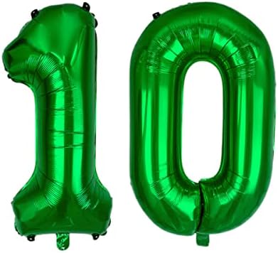 Shikuer număr 10 baloane de 32 inci digital balon alfabet 10 Balloane de naștere Digitarea 10 baloane de heliu BALLOONS BIG