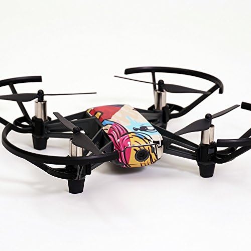 Pielea Mightyskins compatibilă cu DJI Ryze Tello Drone - Camo roșu | Capac de ambalare de decădere de protecție, durabilă și