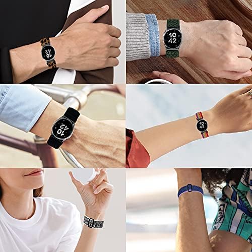 Banda întinsă de 20mm compatibilă cu Samsung Galaxy Watch 5/4 40mm 44mm/Watch 5 Pro 45mm/Watch 4 Classic 42mm 46mm/Watch 3