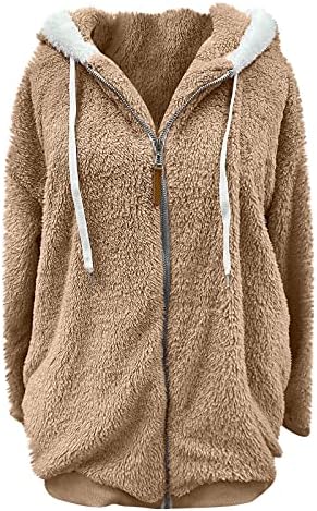 Paltoane lungi Foviguo pentru femei de iarnă, pulover clasic pentru femei cu mânecă completă Hood de iarnă Cele mai moale pulovere