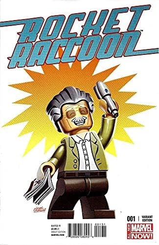 Rocket Raccoon 1b VF / NM ; carte de benzi desenate Marvel / Stan Lee minimizează coperta variantei