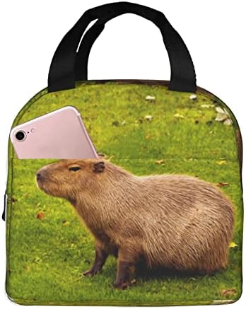 Amuzant Capybara Reutilizabile Izolat Prânz Sac Pentru Femei Bărbați Impermeabil Tote Masa De Prânz Cutie Termică Cooler Masa