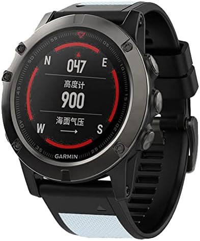 Bandkit 26 22mm silicon cu bretele cu bandă de ceas cu silicon pentru Garmin Fenix ​​6x 6 Pro Smart Watch Easyfit Wrist Band