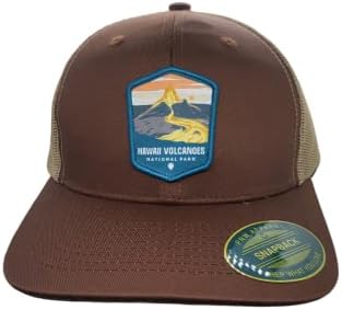 Hawaii Trucker Hat - Mesh Snapback Baseball Cap w/National Park Patch