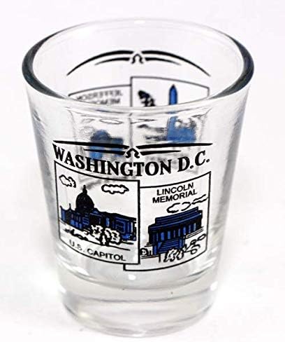 Washington DC peisaj albastru Nou Shot Glass