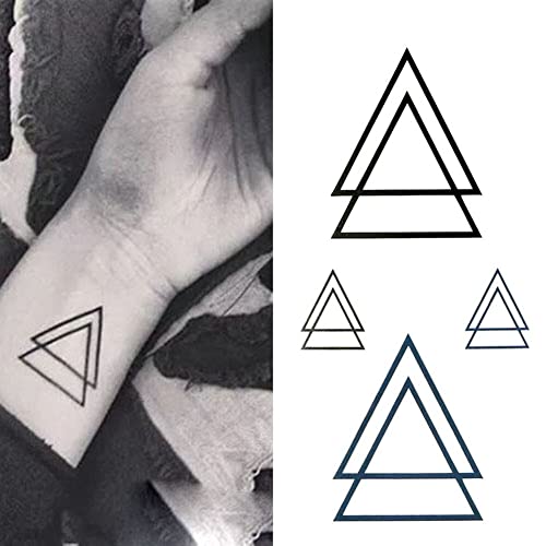 Oottati Mici Drăguț Tatuaj Temporar Încheietura Triunghiuri Geometrice