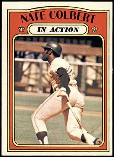 1972 Topps 572 În acțiune Nate Colbert San Diego Padres Ex/Mt Padres