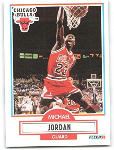 1990-91 Fleer 26 Michael Jordan NM-MT Chicago Bulls a licențiat oficial Cartea de tranzacționare a baschetului NBA
