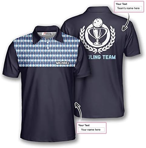 Cămăși de bowling personalizate pentru bărbați, tricouri de bowling personalizate cu nume și nume de echipă, cămăși personalizate