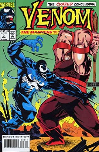 Venom :nebunia 3 VF / NM; carte de benzi desenate Marvel / Juggernaut