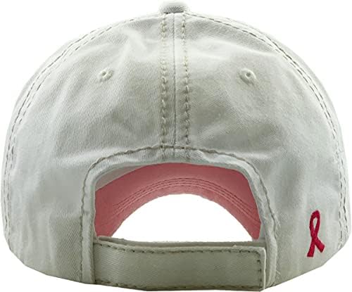 Panglica roz Lupta femei conștientizare Vintage Baseball Cap