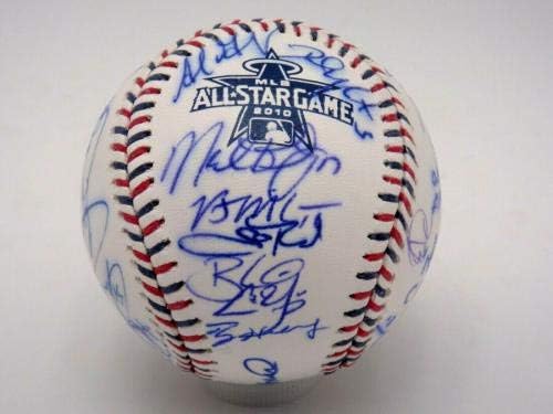 2010 NL All Star Team a semnat autograful de baseball de 32 Roy Halladay + MLB Cert. - baseball -uri autografate