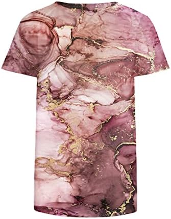 Bluză de bumbac de toamnă de vară îmbrăcăminte cu mânecă scurtă a echipajului de modă Neck Graphic Lounge Tricou pentru fete