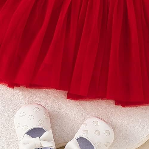 Kagayd fete Printesa Dress Up Toddler fete maneca scurta Ziua Îndrăgostiților inimile imprimate tul printesa rochie pentru