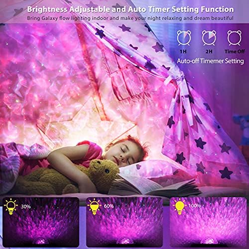 Star proiector Night Light, Galaxy proiector Light pentru dormitor / Petrecere adulți copii cu Bluetooth Music Speaker Voice