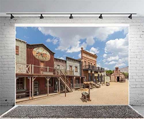 Yeele 15x10ft Western Town fundal West Cowboy fundal pentru fotografie rural rural lemn Casa cultura americană fundal foto