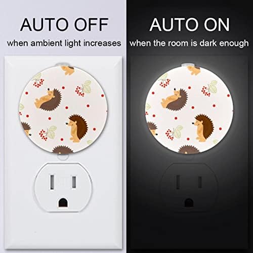 2 pachete plug-in plug-in LED LED LED Night Light Animal cu senzor de amurg până la zori pentru cameră pentru copii, pepinieră,
