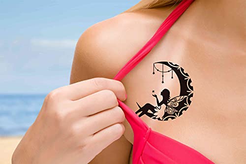 Dopetattoo 6 foi tatuaje temporare Fairy Moon tatuaje false pentru femei Fete
