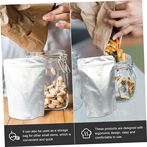 Cabilock Food Packaging Bag Glass Snack Containers Clear Wrapping Bags Coffee airtight Container 50buc pungi de ceai cu fermoar
