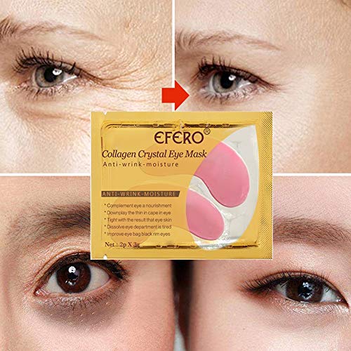 Meicoly Lip Masks Sheet hidratant roz cristal colagen sub ochi masca Gel anti-imbatranire ochi patch-uri Dark Circle Remover
