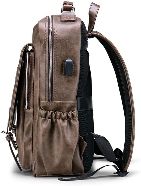 Rucsacuri pentru bărbați Lhllhl pentru adolescenți geanta pentru bărbați cu capacitate mare de laptop rucsac din piele