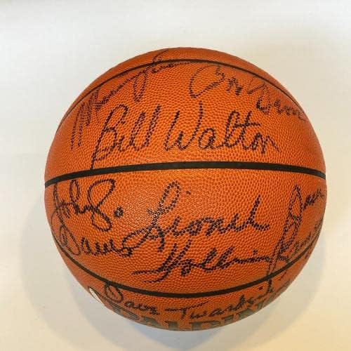 1976-77 Portland Trail Blazers Echipa NBA Champs a semnat baschet UDA JSA COA - baschet autografat