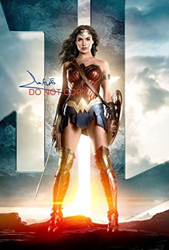 Justice League Gal Gadot Wonder Woman a semnat autografat 12x18 Film Poster Photo Photo