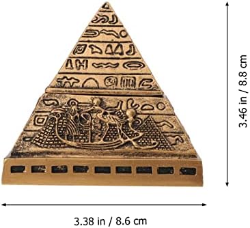 Zerodeko Ornament de călătorie piramida egipteană suvenir cutie de bijuterii: antic Trinket Box Piramida ochi de statuie sculptură