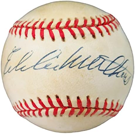 Eddie Mathews a semnat baseball autografat Milwaukee Braves PSA/ADN AJ99376 - Baseballs autografate