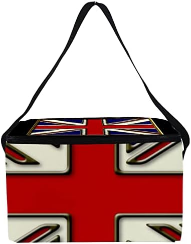 GUEROTKR geanta de prânz pentru femei, cutie de prânz pentru bărbați, cutie de prânz pentru femei,model de steag britanic