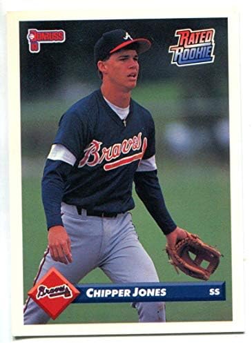 Chipper Jones 1993 Donruss a evaluat cardul rookie 721 - Baseball Slabbed Rookie Cards