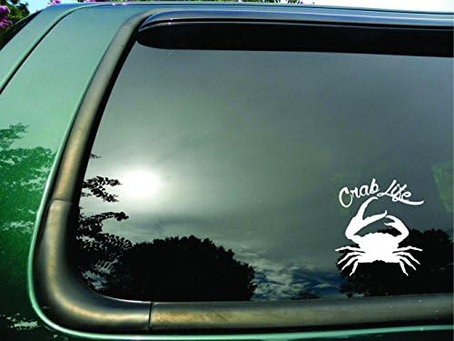 Crab Life Crab-Die Cut vinil fereastra Decal / autocolant pentru masina, camion, Laptop