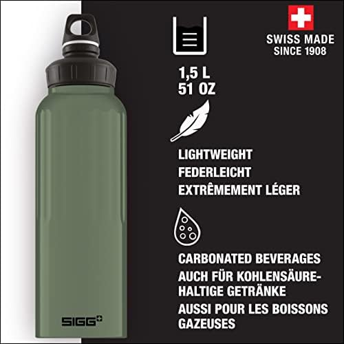 SIGG - Sticlă de apă sportivă din aluminiu - WMB Traveller - Certifierea neutră a climatului - Potrivit pentru băuturi carbogazoase