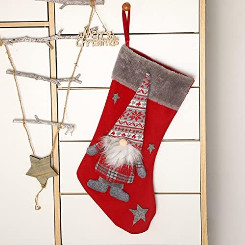 Ciorapi de Crăciun Decorații de Crăciun Santa Cadouri Socks Candy Schemings Garat Genti Scena Scenajați ornamente Mini Bile
