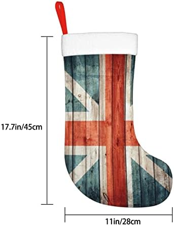 Ciorapi de Crăciun AGENSTER ANGLAND FLAG FLAGE OLD OLD CHEILE DOUBLE PIDEE ȘI ACEASTA BLASTE