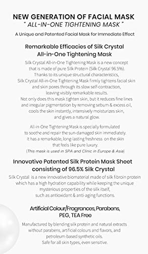 Mască de strângere All-in-One cristal de mătase / lifting facial vizibil și strângere-mască facială multifuncțională coreeană