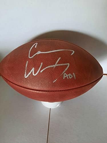 Carson Wentz Autograph a semnat Wilson The Duke NFL Fotbal Fanatics - fotbal autografat