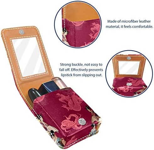 Caz de ruj GUEROTKR, Geantă de machiaj portabilă pungă cosmetică,organizator de machiaj pentru suport pentru ruj, model abstract