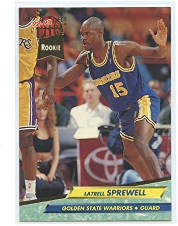 1992-93 Fleer Ultra 266 Latrell Sprewell Golden State Warriors Rookie Card - Condiția de mentă nave în noul Holder