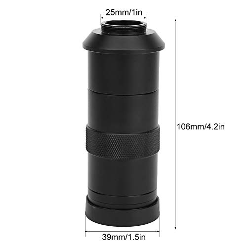 Lentilă de microscop C-Mount Lens100X, lentilă robustă pentru microscop Weigt 2.17~11.22 in pentru repararea telefonului mobil