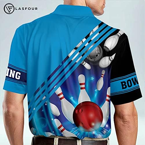 Cămăși de bowling personalizate pentru bărbați pentru bărbați, cămăși de bowling 3d unisex cu nume, cămăși de echipă de bowling
