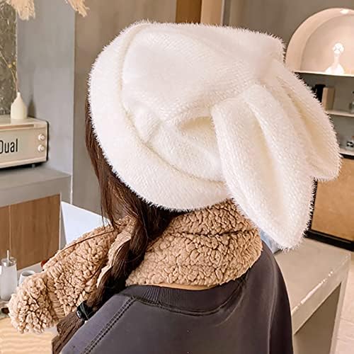 Femei y2k pisică ureche pălărie vintage drăguță pălărie de vulpe pălărie cu dungi pălărie de croșetat iarnă cald tricotat cald