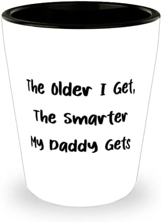 Cu Cât Îmbătrânesc, Cu Atât Mai Deștept Tatăl Meu Primește Sticlă, Ceașcă Ceramică Tati, Reutilizabilă Pentru Tati