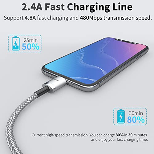 INVZI MFi USB-C to Lightning Cable 6.6ft(2m) for iPhone