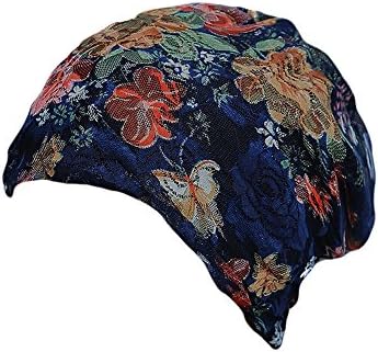 Femei Slouchy Beanie pălărie floare imprimare chemo capace Stretch pălării Beanies ușoare Vintage Turban craniu capace