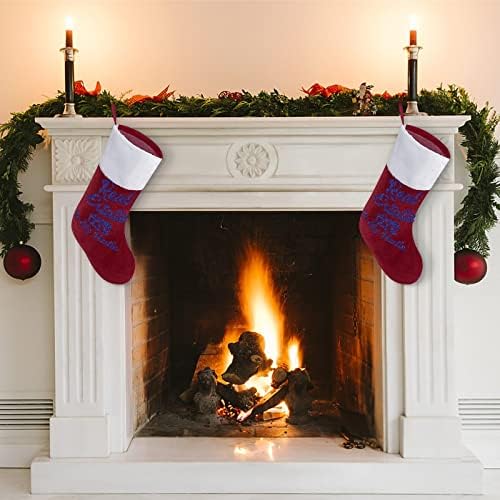 Imobiliare este Hustle Christmas Stocking Socks Hanging Imprimat Imprimare Arbore de Crăciun decorațiuni pentru șemineu