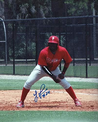 Larry Greene Philadelphia Phillies a semnat autografat 8x10 Foto cu Coa