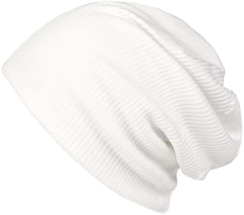 Pălărie de beanie slouchy pentru femei pentru bărbați bumbac bumbac ușor de vară beanies moale craniu capac tricot subțire
